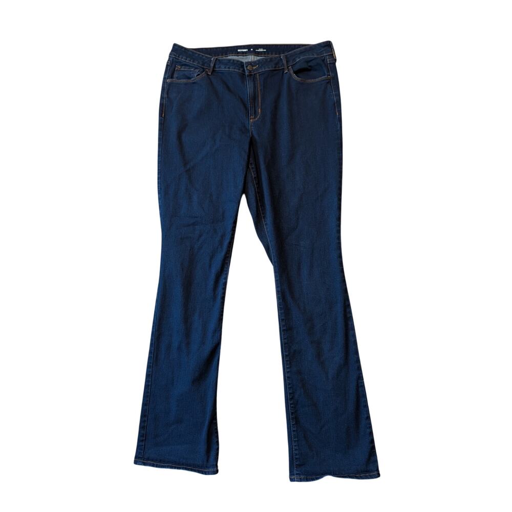 OLD NAVY Woman's Jeans/Pants Mid-Rise Kicker boot cut, 18 LONG/TALL